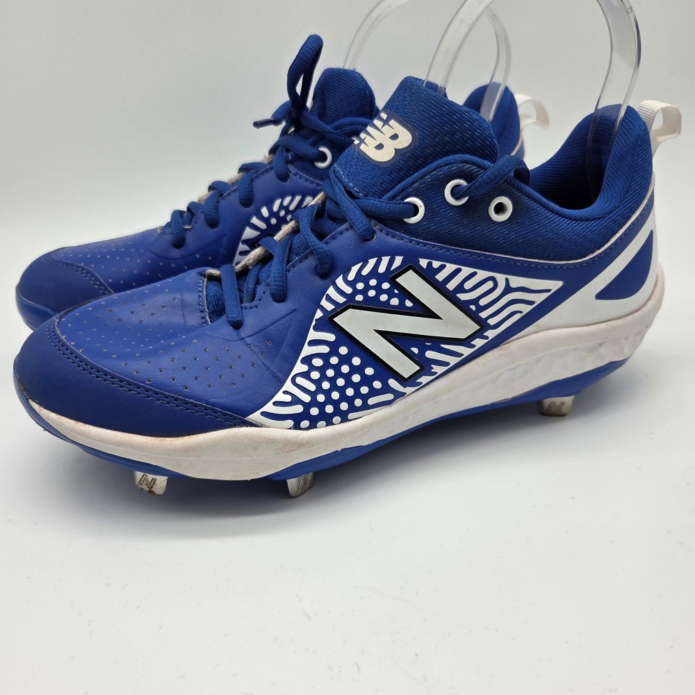 New Balance Velo v2 Softball Cleats Womens 9 Blue White Fresh Foam SMVELOAB